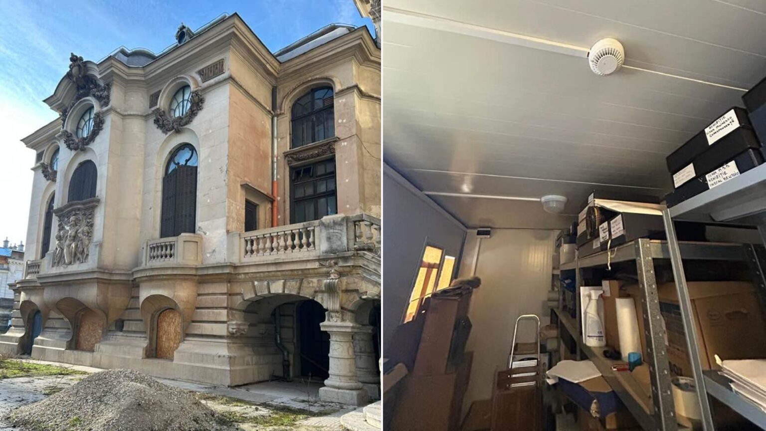 foto ce se intampla de fapt cu manuscrisele lui george enescu depozitate in containere la palatul cantacuzino ministerul ne cere rabdare inca se ancheteaza 69b016059b718