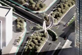 foto cum va arata bd dimitrie pompeiu dupa transformare tramvai pana la barbu vacarescu si o pasarela pietonala cu aer sf dar mai sf e cand va fi gata 69ba84d9418f1