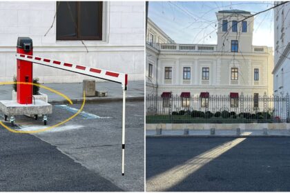 foto descoperirea lui ciucu pe calea victoriei bariera mobila pusa abuziv pe domeniul public fata palatului stirbei hai sa vedem daca vor evita si amenda 69ae6f6e2d7a7