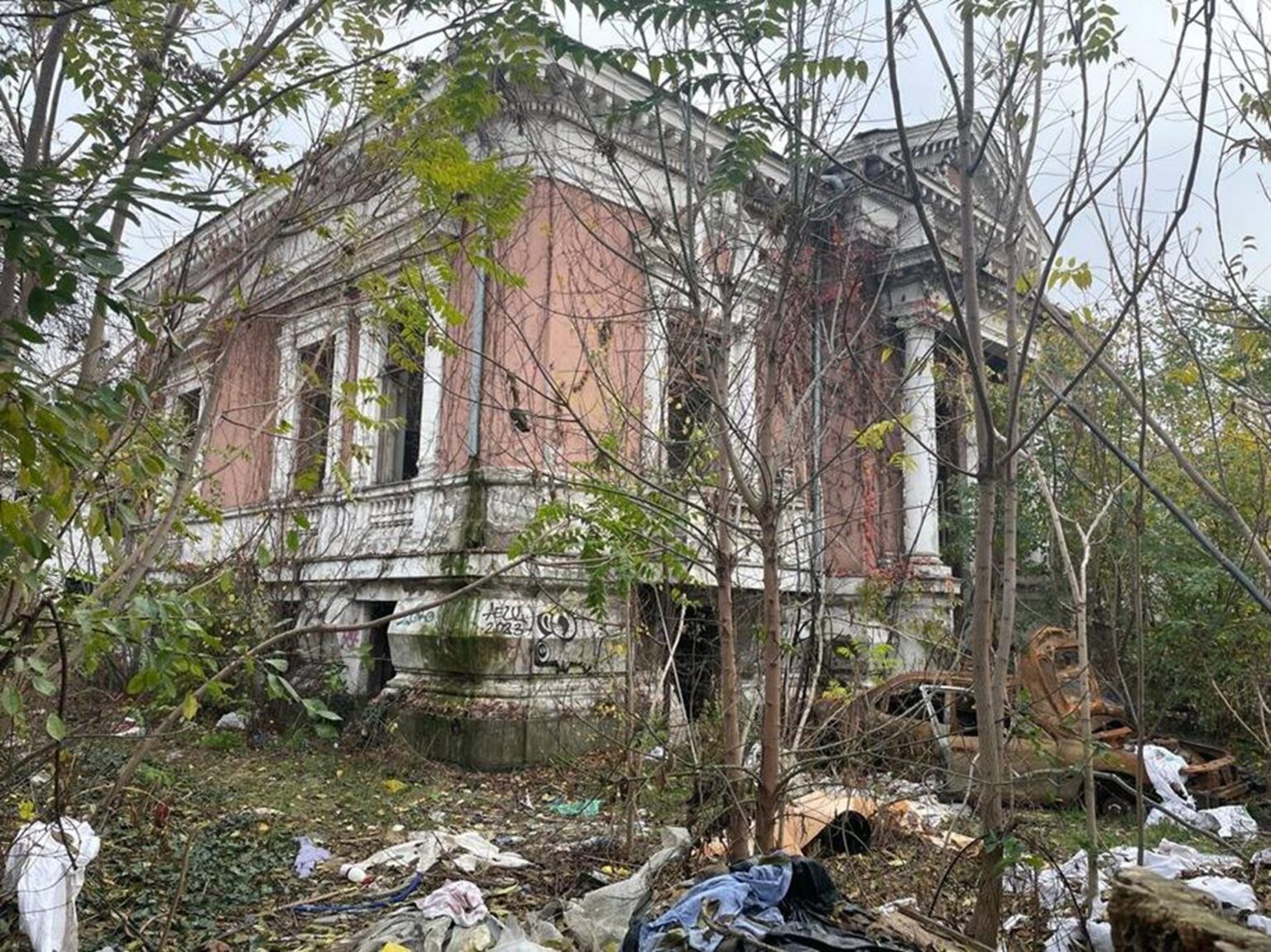 foto fosta casa a chimistului stefan minovici fondatorul facultatii de farmacie din bucuresti a ajuns o ruina terenul este privat proprietarul a fost amendat 69c8ea3a9e894