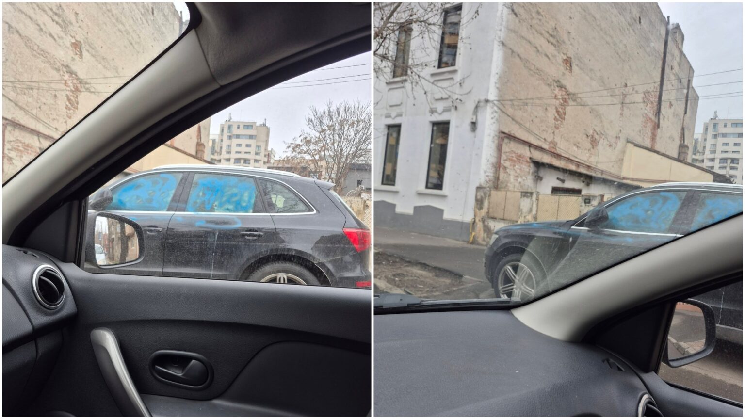 foto metamorfoza unei masini de pe calea dudesti un artist vopsitor cu spray a transformat autoturismul intr o dubioasa lucrare 69c12a6b2c711