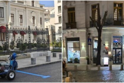 foto parcarea ilegala cu bariera din fata palatului stirbei a fost desfiintara la fel s a intamplat si cu terasa restaurantului mace 69bcfc6b56d48