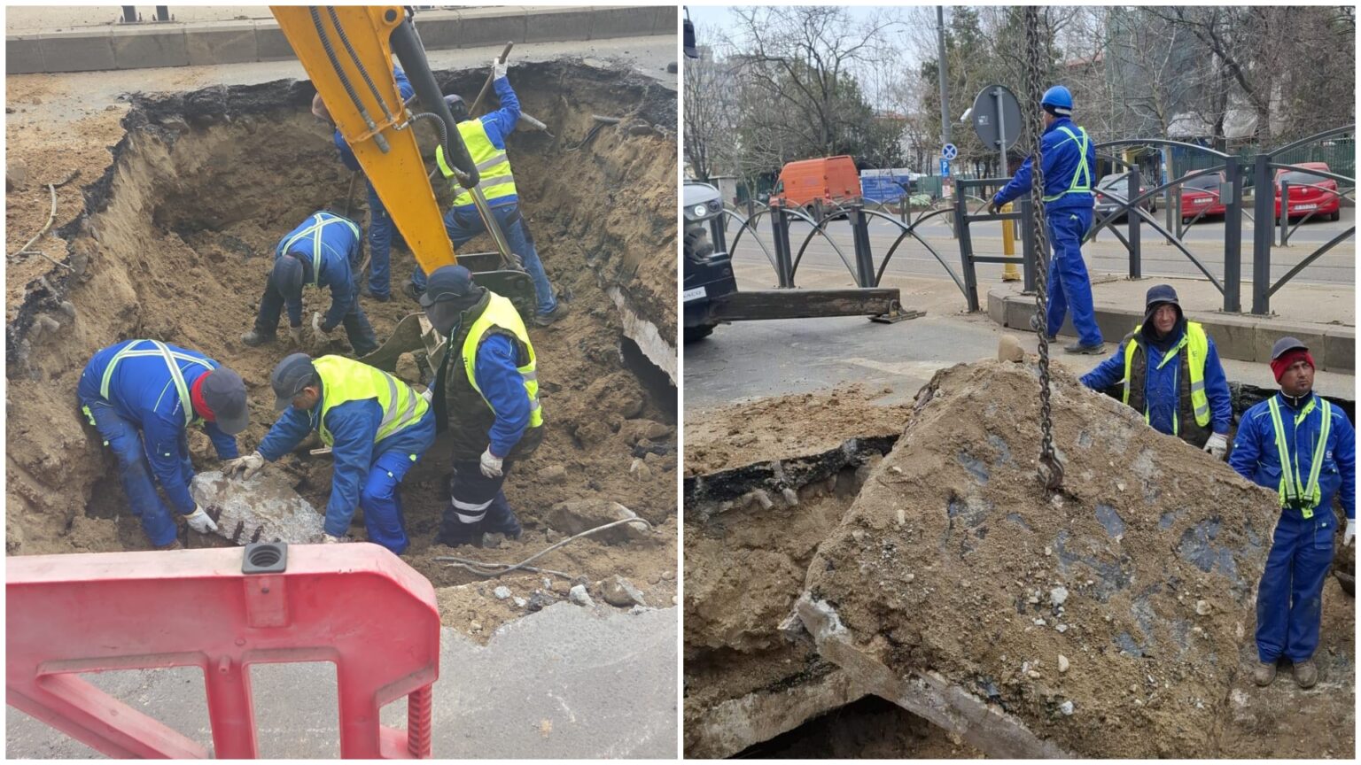 foto s a surpat asfaltul pe soseaua mihai bravu chiar sub magistrala 2 sud pusa in functiune in anul 1972 cauza nu este inca cunoscuta 69b56a0d1dfc7