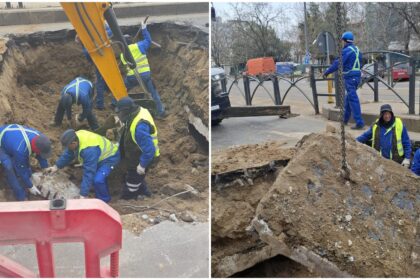 foto s a surpat asfaltul pe soseaua mihai bravu chiar sub magistrala 2 sud pusa in functiune in anul 1972 cauza nu este inca cunoscuta 69b56a0d1dfc7