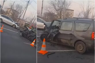 video accident ingrozitor dimineata in bucuresti pe podul fundeni doua masini s au ciocnit frontal ambele s au facut zob trafic blocat in zona 69b8fb1220cea