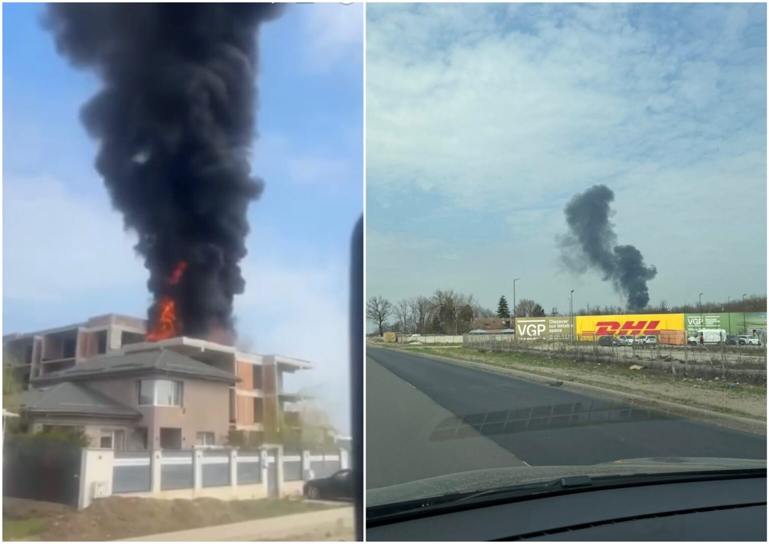 video incendiu violent in tunari cu flacara si imensa coloana de fum arde un bloc in constructie isu bif intervine inclusiv cu autospeciala de salvare la inaltime 69c3bf55b2acf