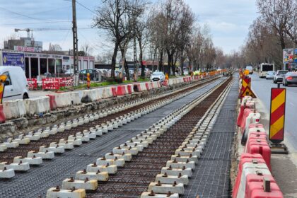 video start montarea noilor sine pe bulevardul basarabia din bucuresti lucrarile de pe liniile de tramvai de aici avanseaza 69c7ed1691c3b