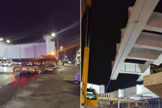 video tablierul metalic de la pasajul aparatorii patriei a fost montat si dinspre turnu magurele cand ar putea incepe constructorul faza finala a proiectului 69bfbcc1b1e4f