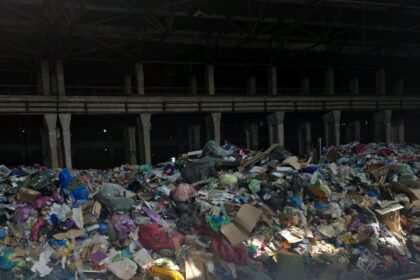 foto mormane de gunoi aduse intr un depozit din spatele halei laminor proprietarul si operatorul de salubritate din sectorul 3 au fost amendati de garda de mediu 69d777c485146