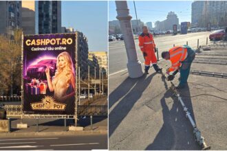 foto operatiunea ordine si disciplina in piata victoriei pmb da jos panourile ilegale instalate pe trotuare din centrul bucurestiului 69d372dbe11fc