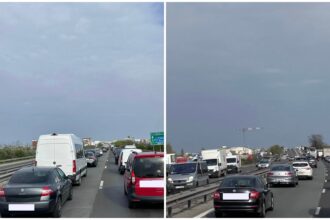 foto runda a doua de aglomeratie de la intrarea in bucuresti pe a1 dupa minivacanta de paste s au format coloane de masini 69de72daeef10