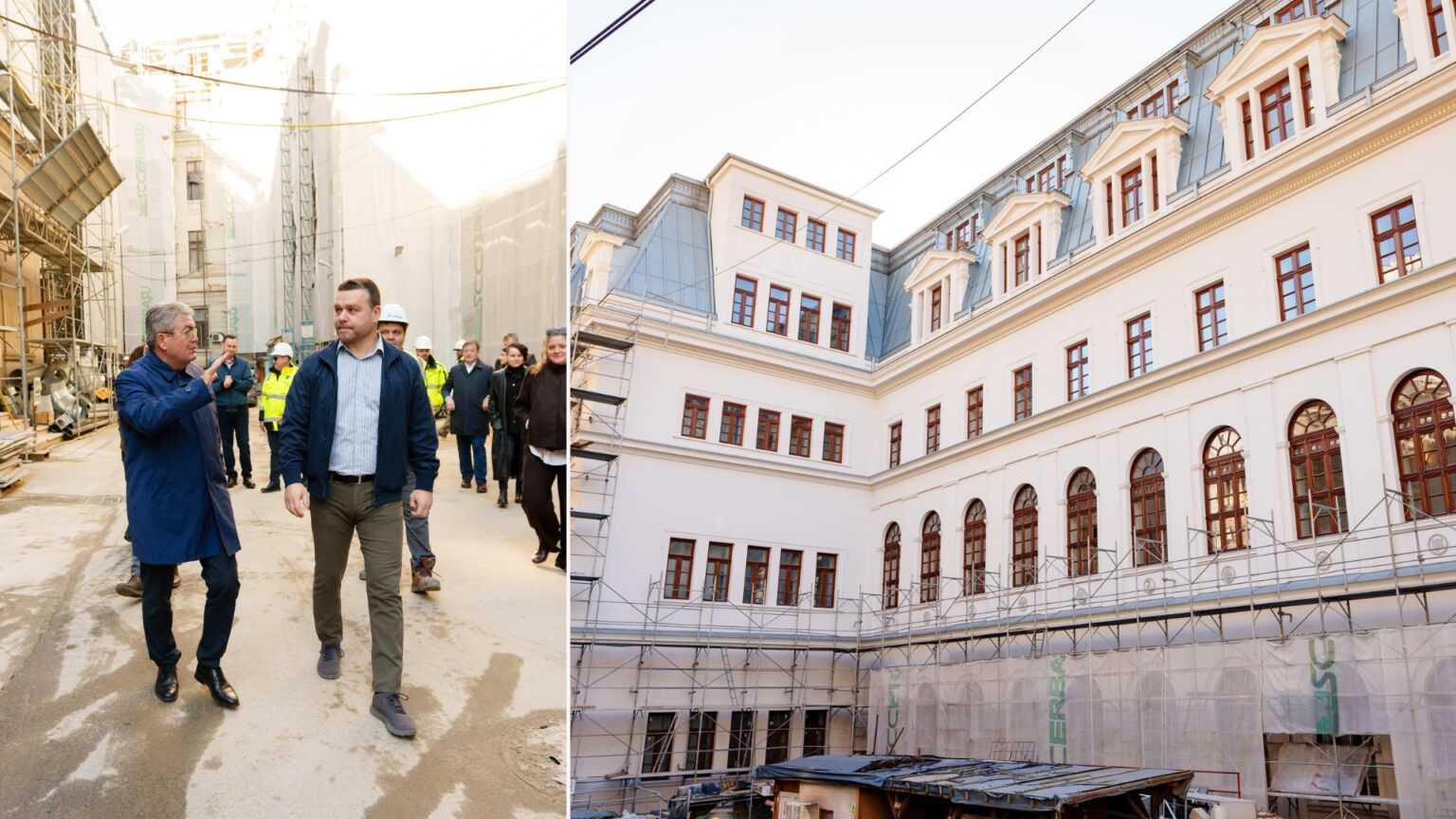 video ciucu vizita pe santierul palatului universitatii din bucuresti unde lucrarile sunt aproape gata la facultatea de istorie cum arata acum salile de clasa 69d3ba4628d21