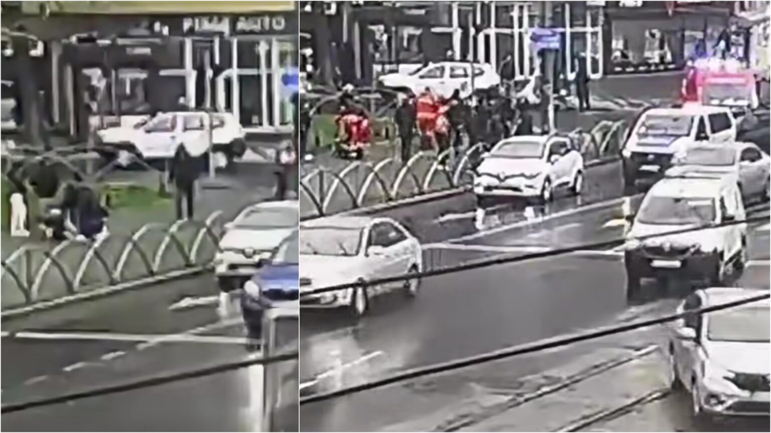 video momentul cand un barbat se prabuseste pe un trotuar din bucuresti un politist ii face imediat manevre de resuscitare altul suna la 112 sa cheme salvarea 69cf9b9fbfb9e