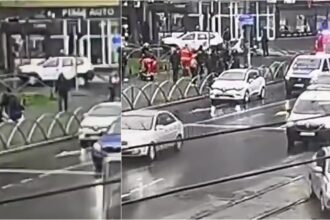 video momentul cand un barbat se prabuseste pe un trotuar din bucuresti un politist ii face imediat manevre de resuscitare altul suna la 112 sa cheme salvarea 69cf9b9fbfb9e