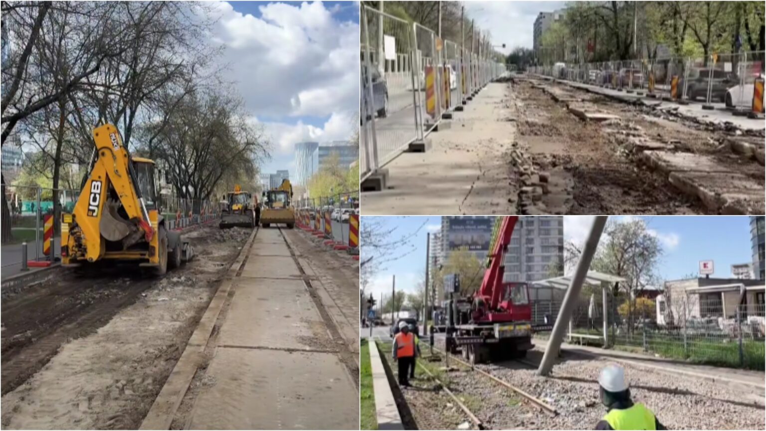 video noi imagini de pe santierul pentru modernizarea sinelor de tramvai de pe pompeiu petricani lacul tei reinvierii si turmelor muncitorii sunt la treaba pe lotul 6 69de1d5057b5b