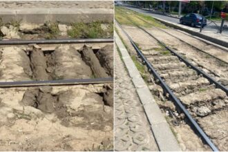 video fuge pamantul de sub sine pe linia tramvaiului 32 si nu e deloc exagerare pe calea ferentari vatmanii incetinesc cat pot parca sa nu se scufunde 69f87b548657f